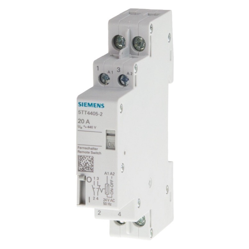 5TT4117-5 Siemens SENTRON Remote Control Switch Contact for 20A Voltage 24VDC 1 Change-over Contact