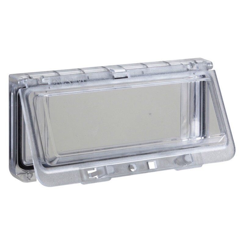 NSYVA274MA Schneider Plastic Window with Hinged Transparent Cover IP65 78H x 95W x 25mmD 4 Modules High Cover