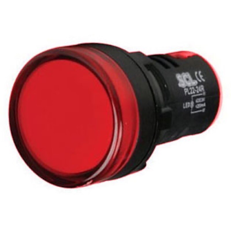 AD22-R110 110VAC Red LED Monoblock Pilot Lamp 22.5mm