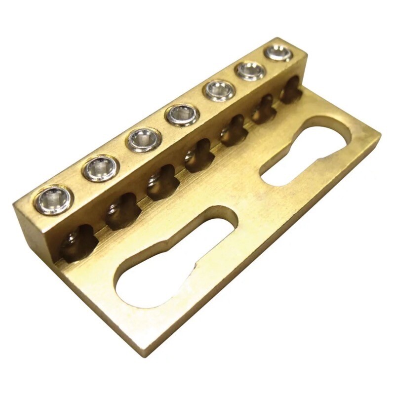 553150 nVent ERIFLEX CB7X16 Connecting Busbar Brass 7 Connections