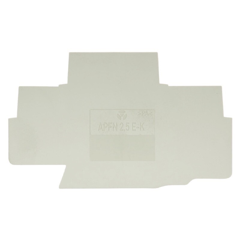 07.313.5155.0 Wieland fasis WKFN End Plate for WKFN 2,5 E-K Grey