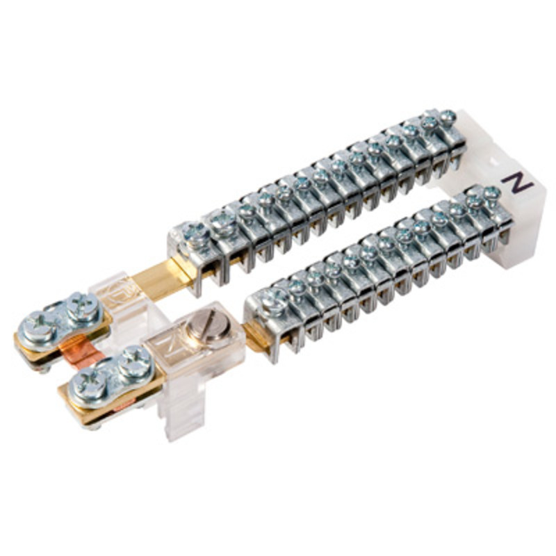 KNA5.120 Ensto Clampo Ground N-PE Busbar N-1 x 16mm + 19 x 6mm PE-2 x 16mm + 19 x 6mm