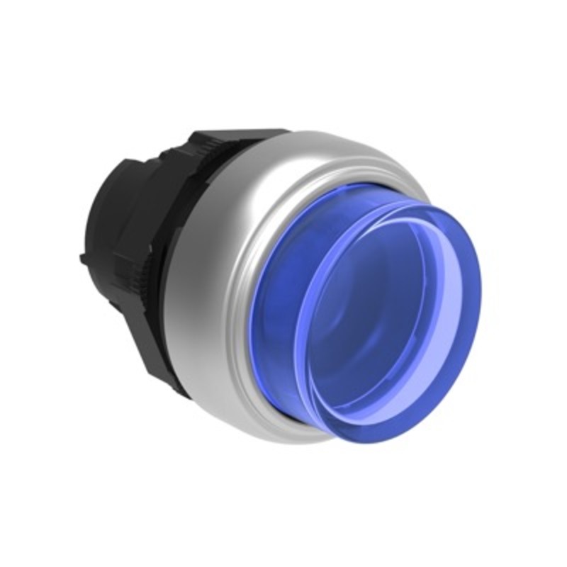 LPCBL206 Lovato Platinum Blue Extended Illuminated Pusbutton Actuator 22.5mm Spring Return