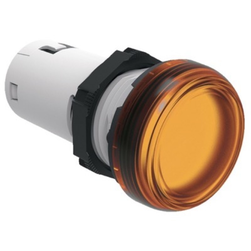 LPMLM1 Lovato Platinum LED Pilot Lamp 230VAC Orange Monoblock Style 22.5mm IP66, IP67, IP69K