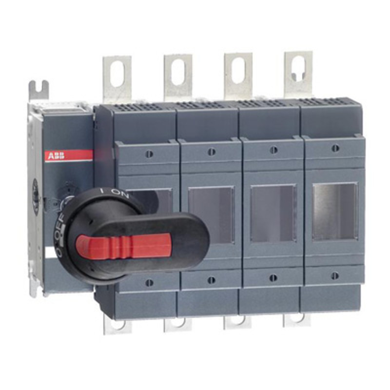 OS250B04N2P ABB OS 250A 4 Pole Switch Fuse for Base Mounting Switch Mechanism on Left Hand Side