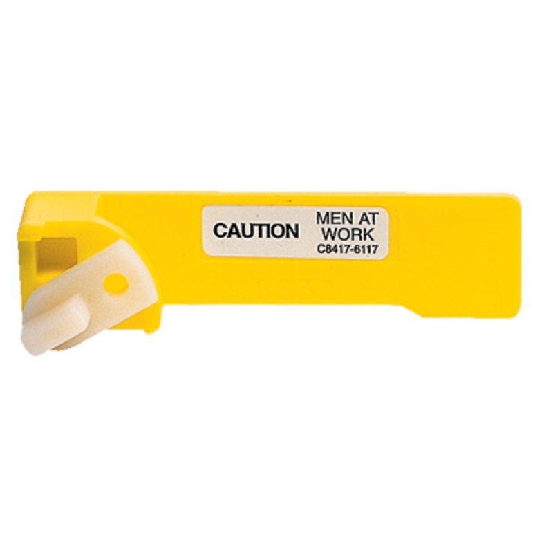 RS32LOCK Eaton Bussmann Red Spot Yellow Padlockable Insert &#039;CAUTION&#039; 