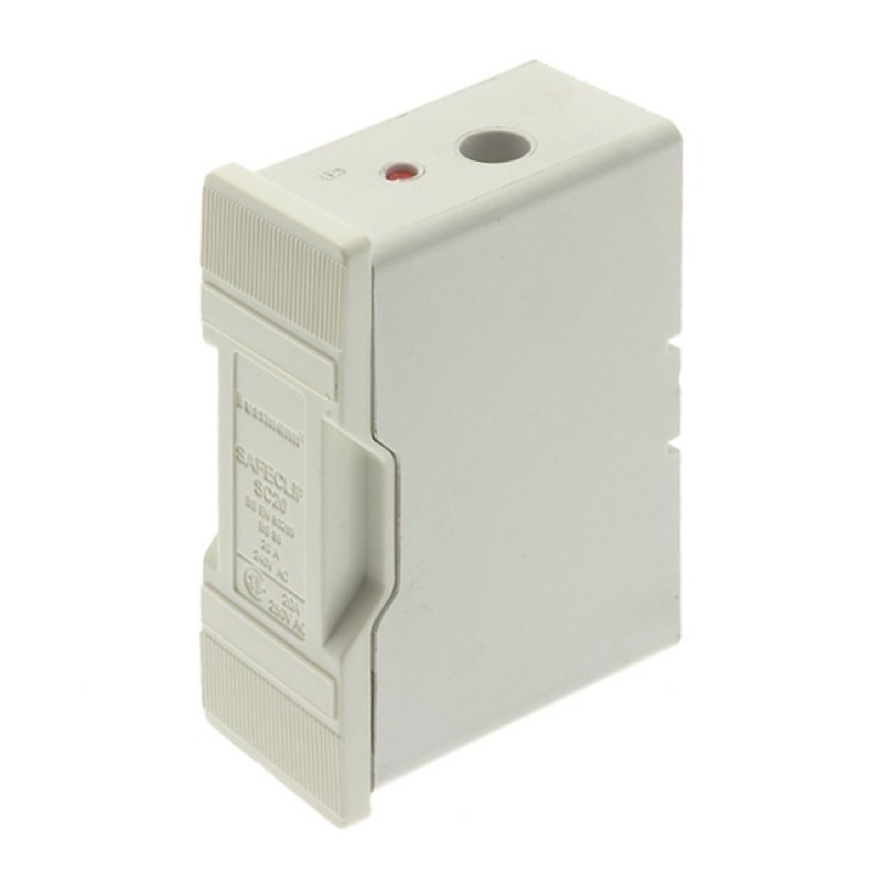 SC20HWH Eaton Bussmann Safeclip Fuseholder 20A White for BS88 E1 Fuse or Netrual Link