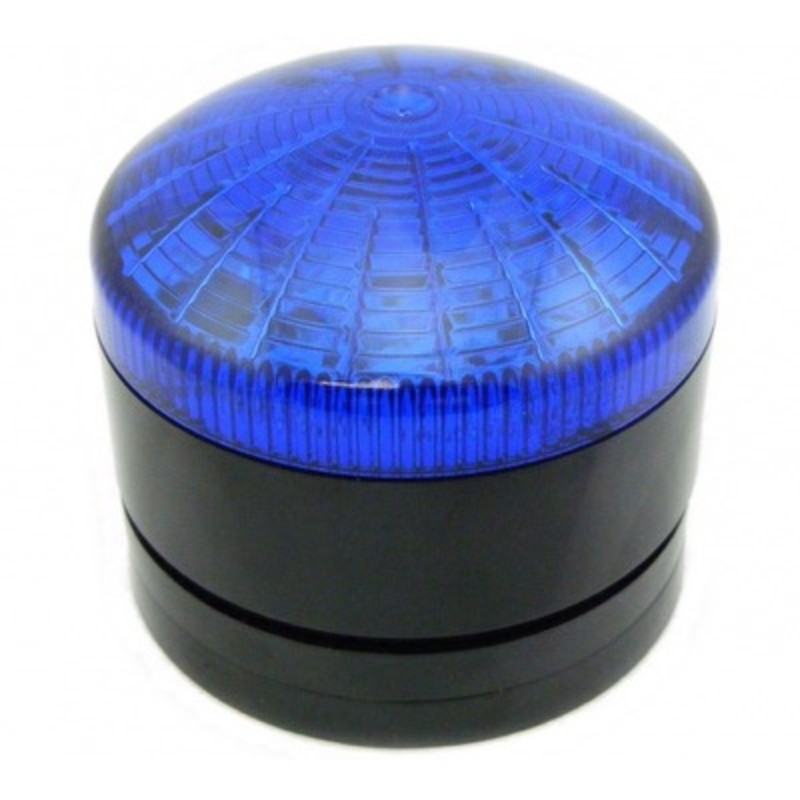 STX-24DA-B STX Xenon Beacon Black Base Blue Lens 10-28V AC/DC IP65 Flashing