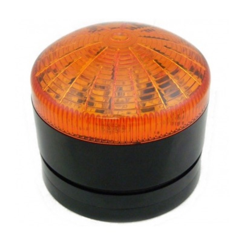 STXLED-24DA-A STX LED Beacon Black Base Amber Lens 12-24V AC/DC IP65 Continuous or Flashing