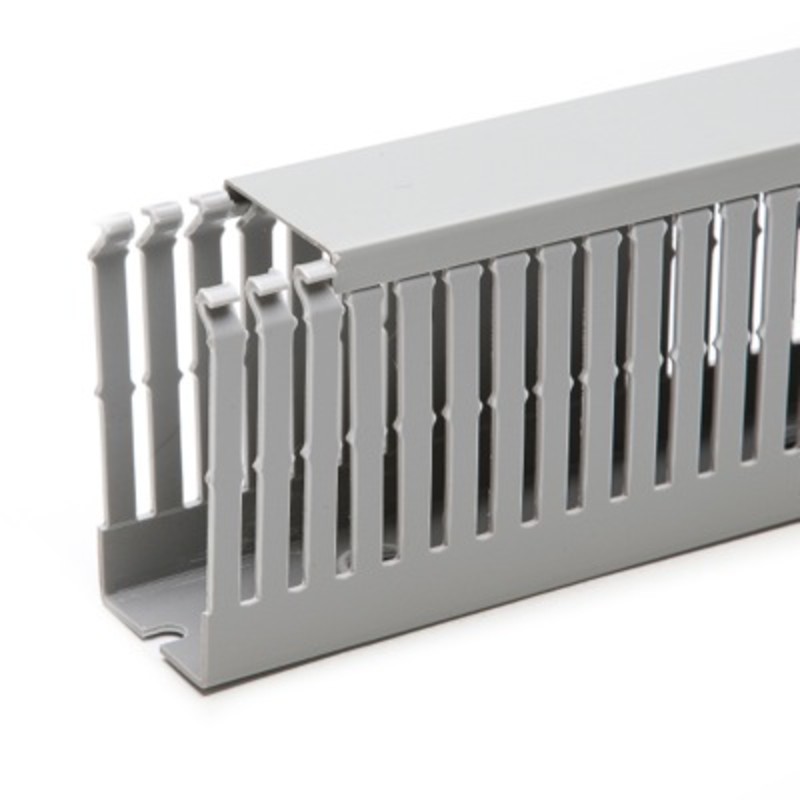 T1-EF-60X100G IBOCO T1-EF Narrow Slot Panel Trunking 60W x 100H Grey RAL7030 Contains 4 x 2M = 8M B01121