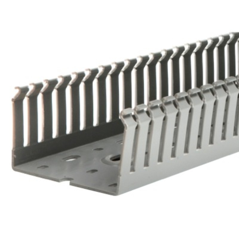 TD37.5X75G IBOCO TD Standard Slot Panel Trunking 37.5W x 75H Grey RAL7030 Contains 12 x 2M = 24M B08106