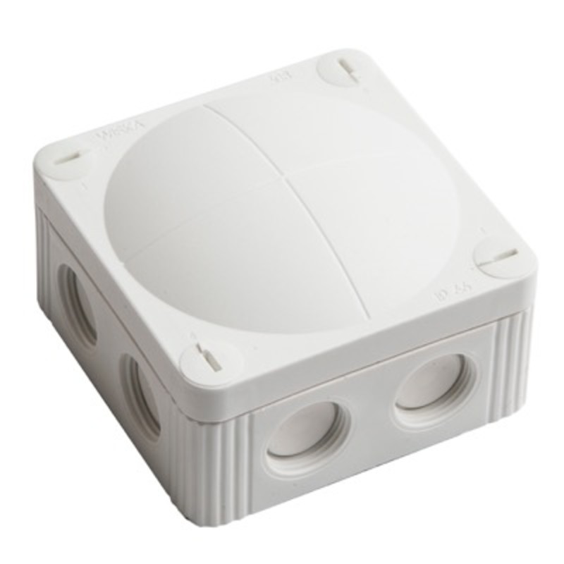 10060611 WISKA COMBI 308/5 WH Polypropylene 85 x 85 x 51mmD Enclosure White IP66